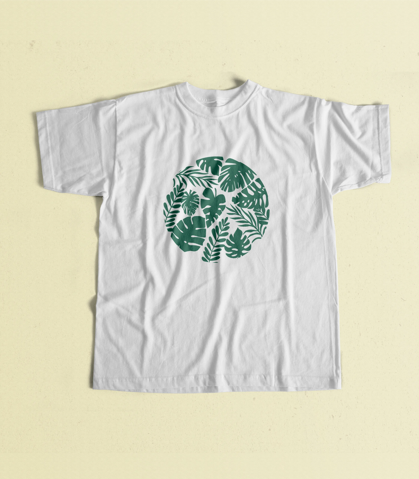 T-Shirt Rond Feuilles | Unisexe