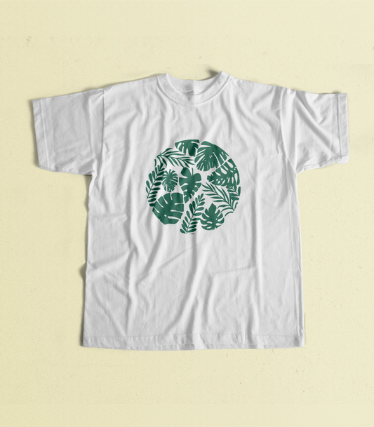 T-Shirt Rond Feuilles | Unisexe