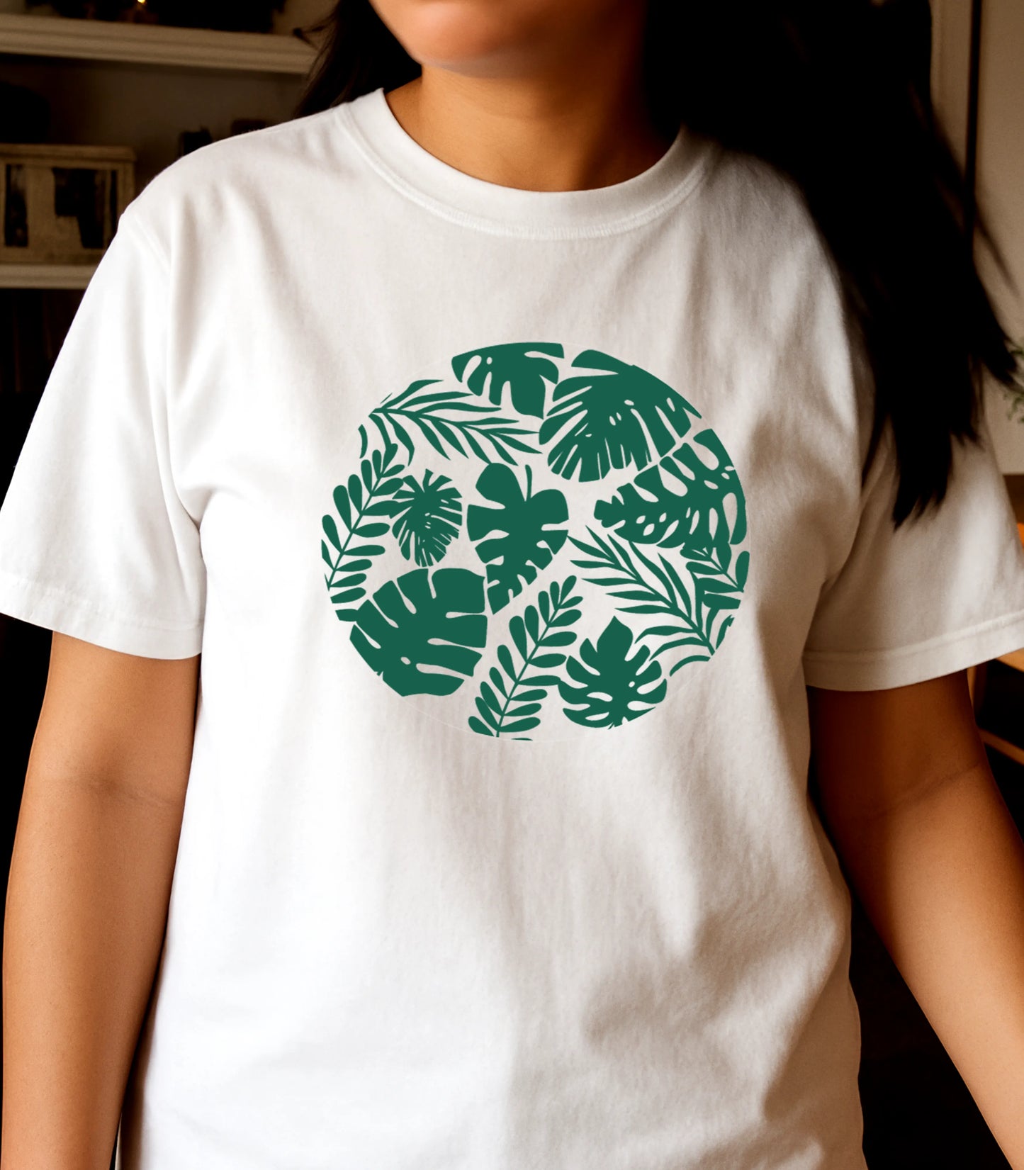 T-Shirt Rond Feuilles | Unisexe