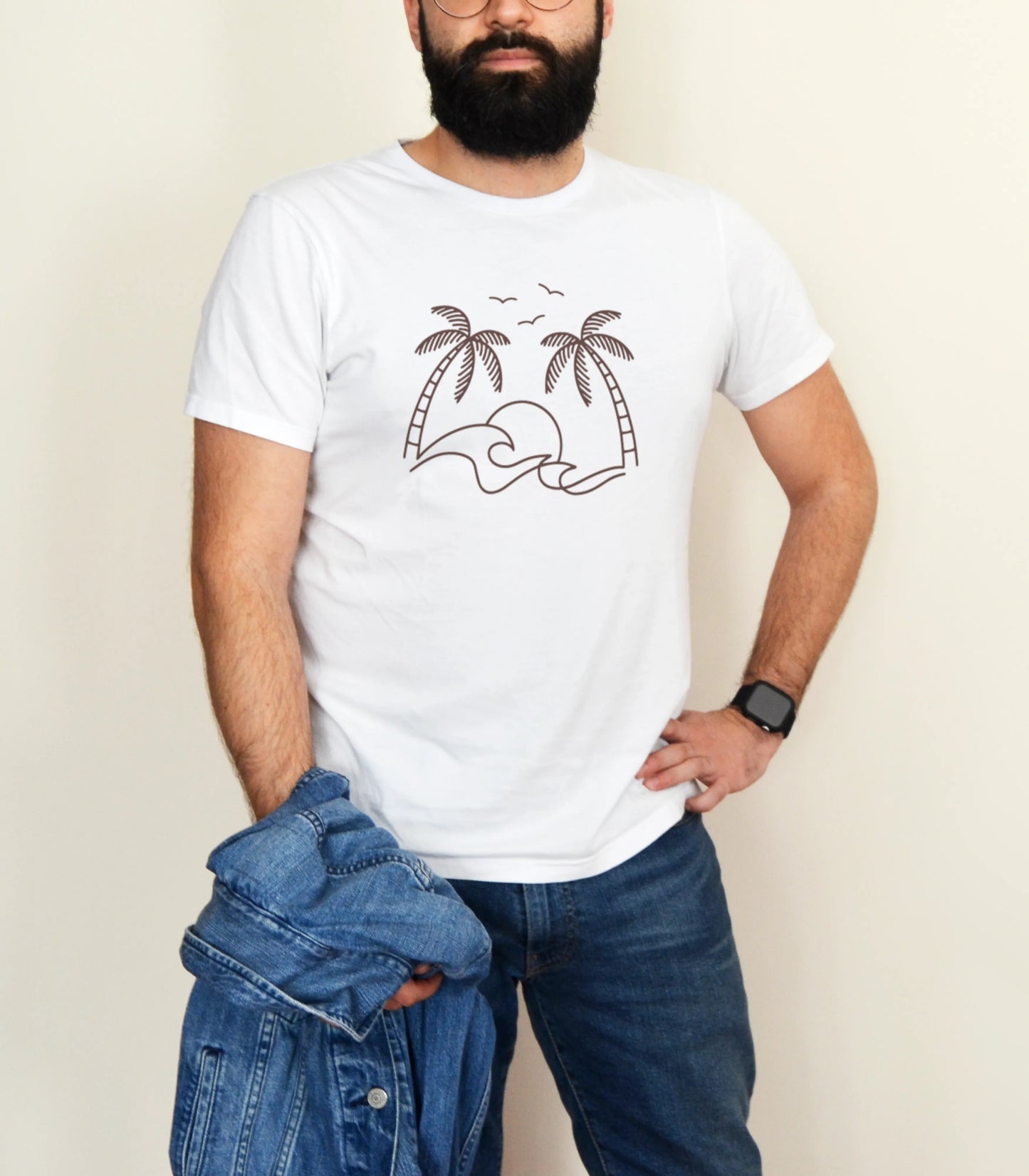T-Shirt Tropique Linéaire | Unisexe