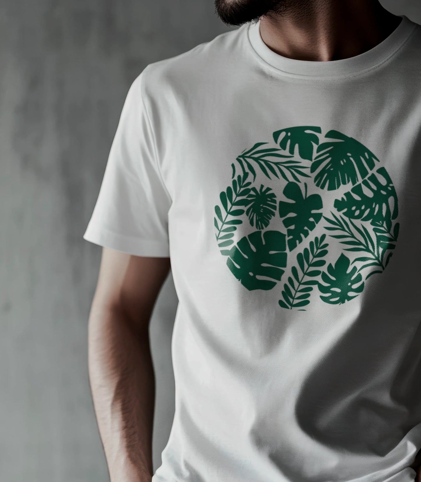 T-Shirt Rond Feuilles | Unisexe